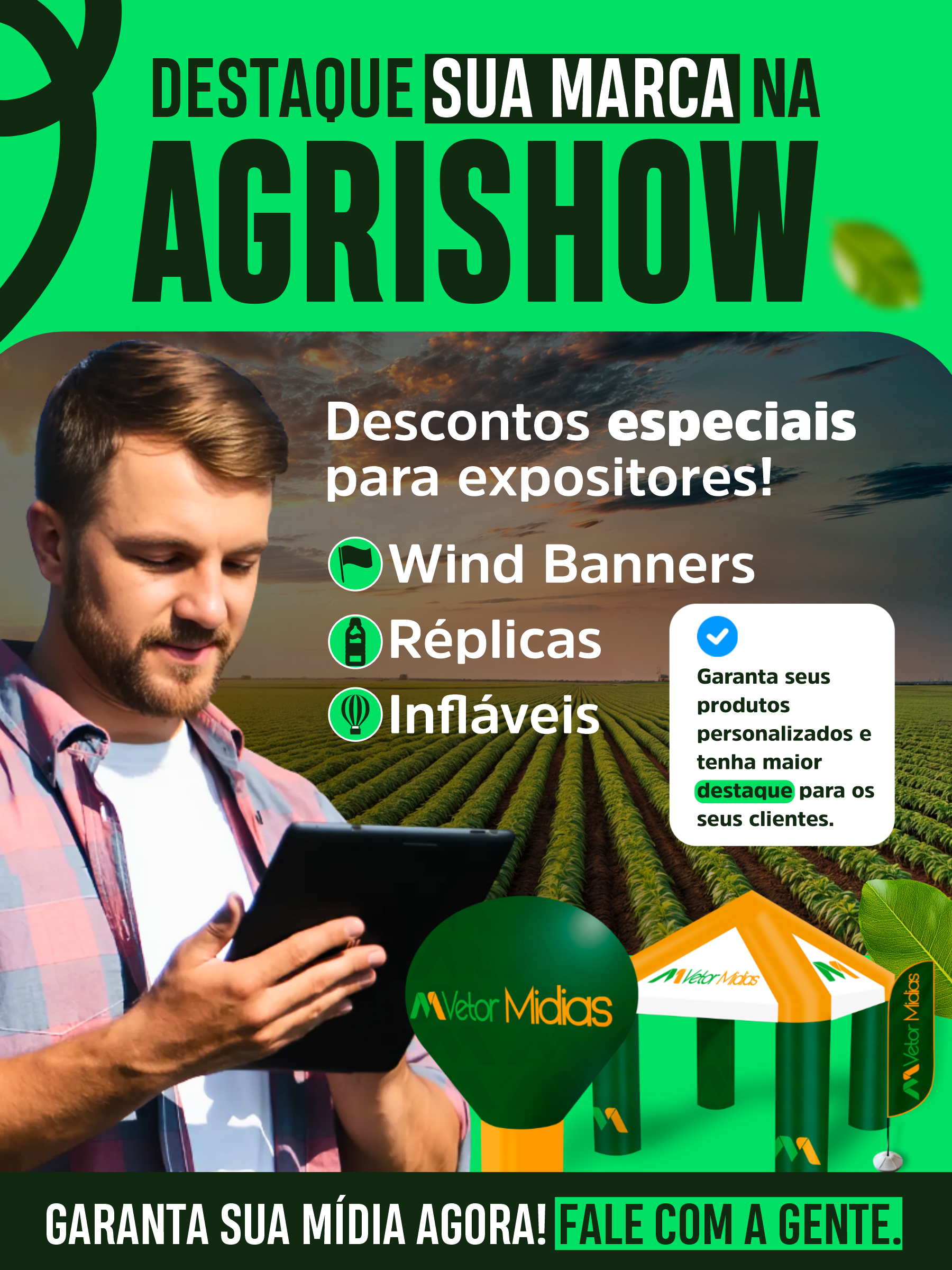 Leve sua empresa para a Agrishow | Vetor Mídias